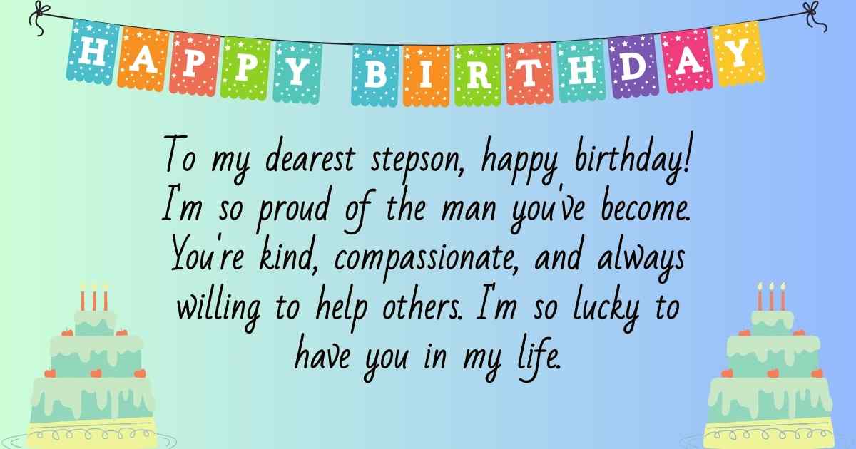 200+ Best Happy Birthday Wishes for Stepson